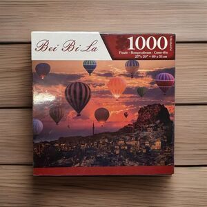 Bei Bi La Jigsaw Puzzle Hot Air Balloons Festival Sunset  1000 pc 27" x 20"